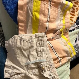 Kids Cream and Multicolor Shorts